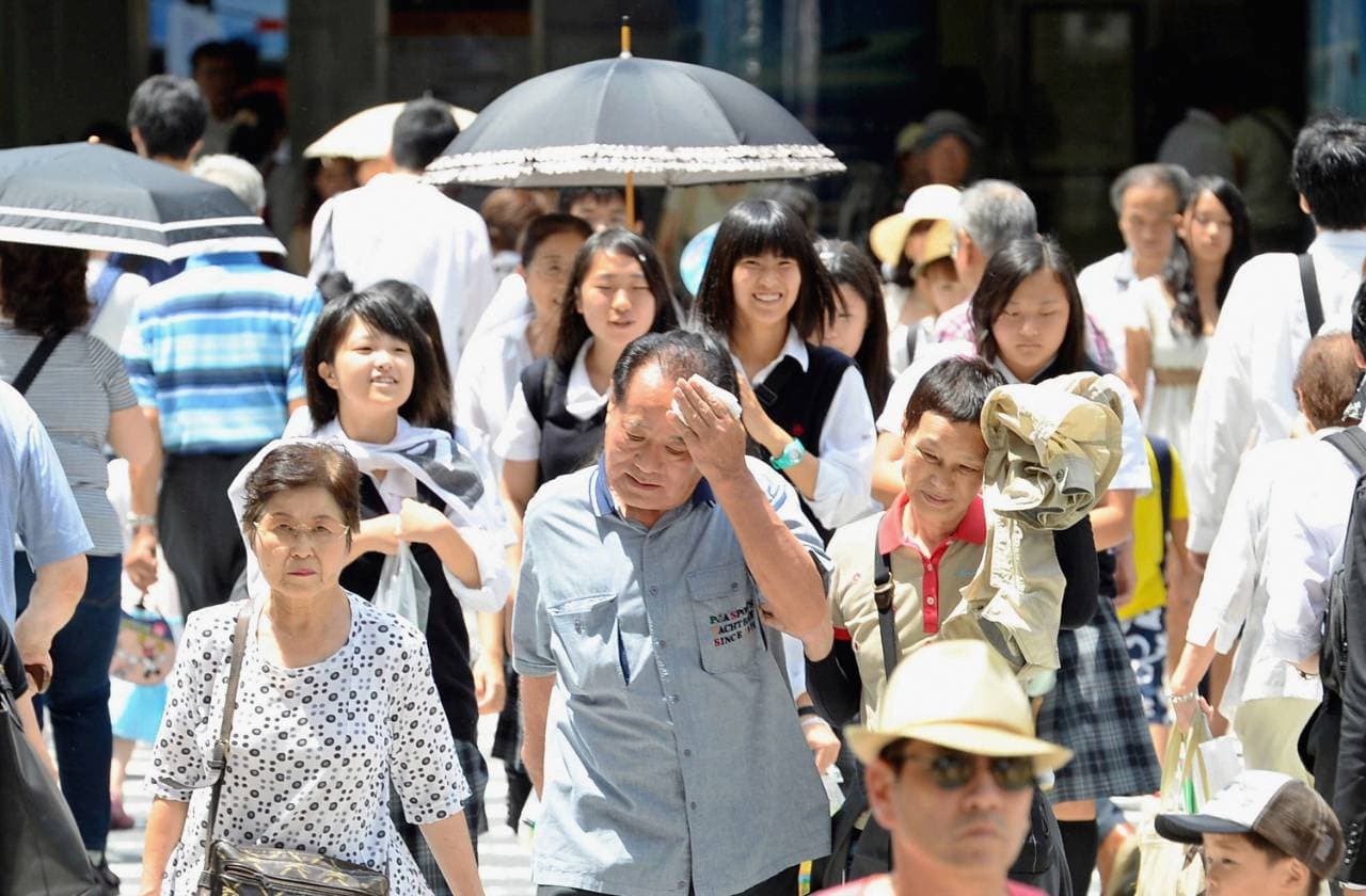 Japánban akkora a hőség, hogy több mint négyezren kerültek kórházba egy hét alatt